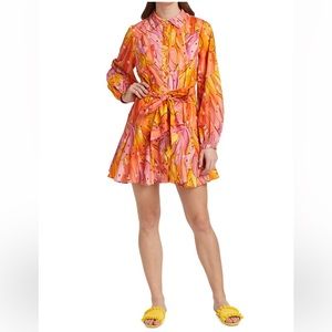 Farm Rio Ombré Bananas Minidress sz large NWT